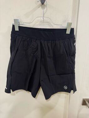 Whoop Black Athletic Shorts